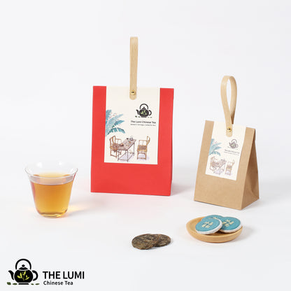 Pu-erh Tea Mini Cake – Bingdao Honey Ripe (0.28 oz / 8g)
