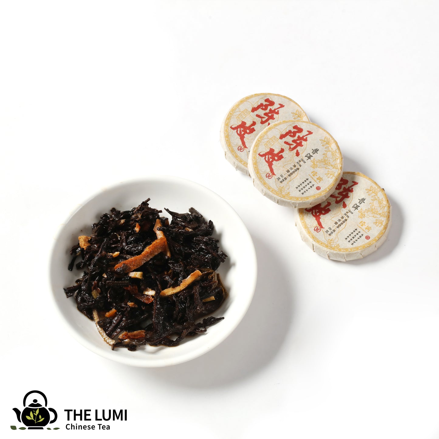 Pu-erh Tea Mini Cake – Aged Tangerine Peel Ripe Blend